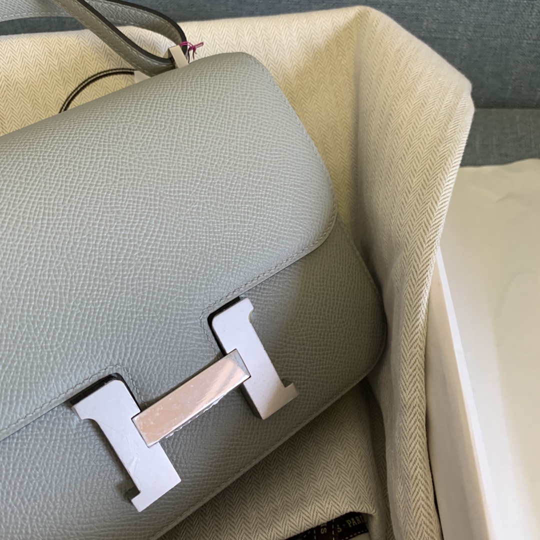 에르메스 콘스탄스18 그레이 은장 앱송